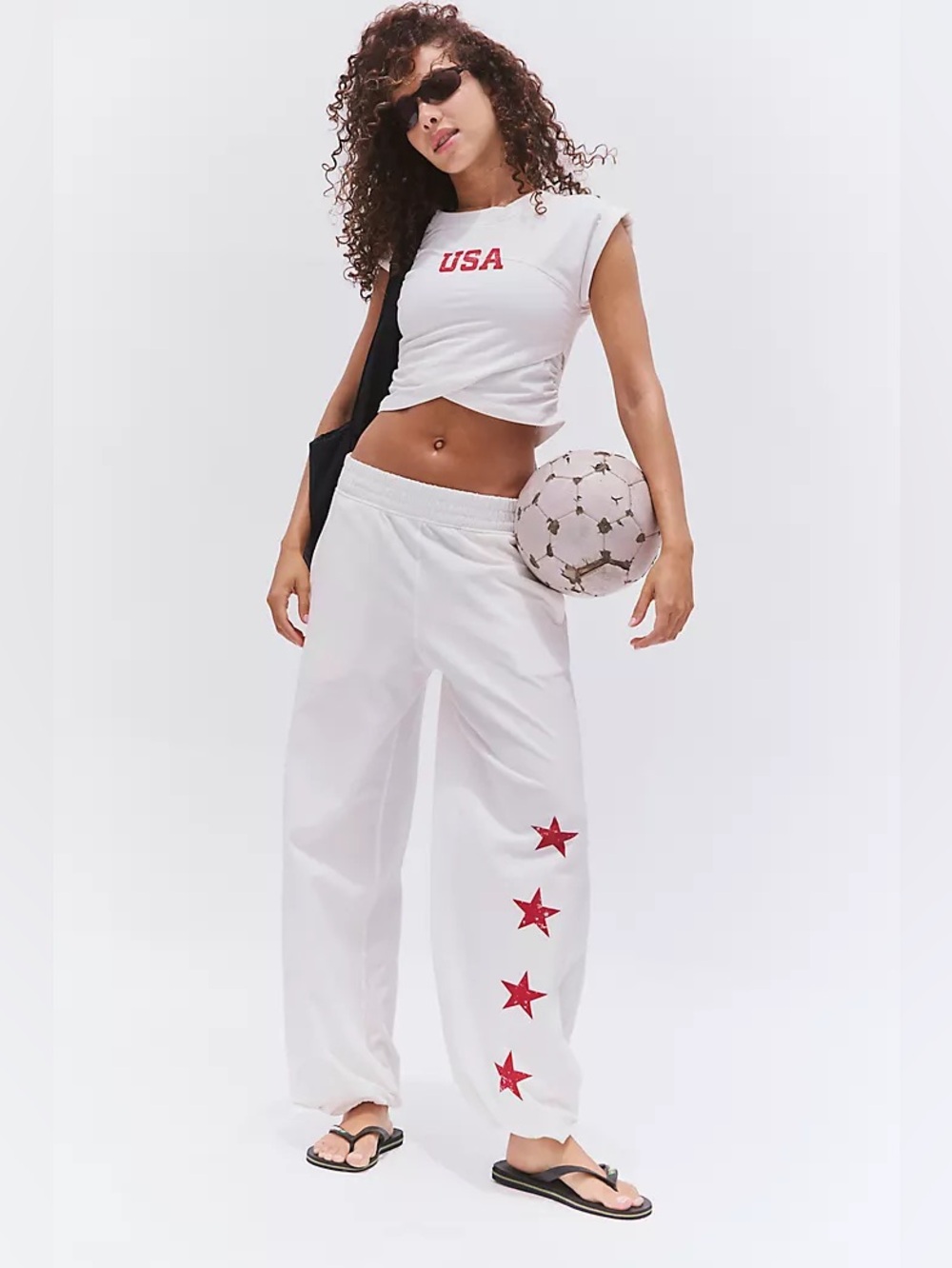 NWT FREE PEOPLE MOVEMENT Hot Shot Match Day Crossover Set | White MSRP $98